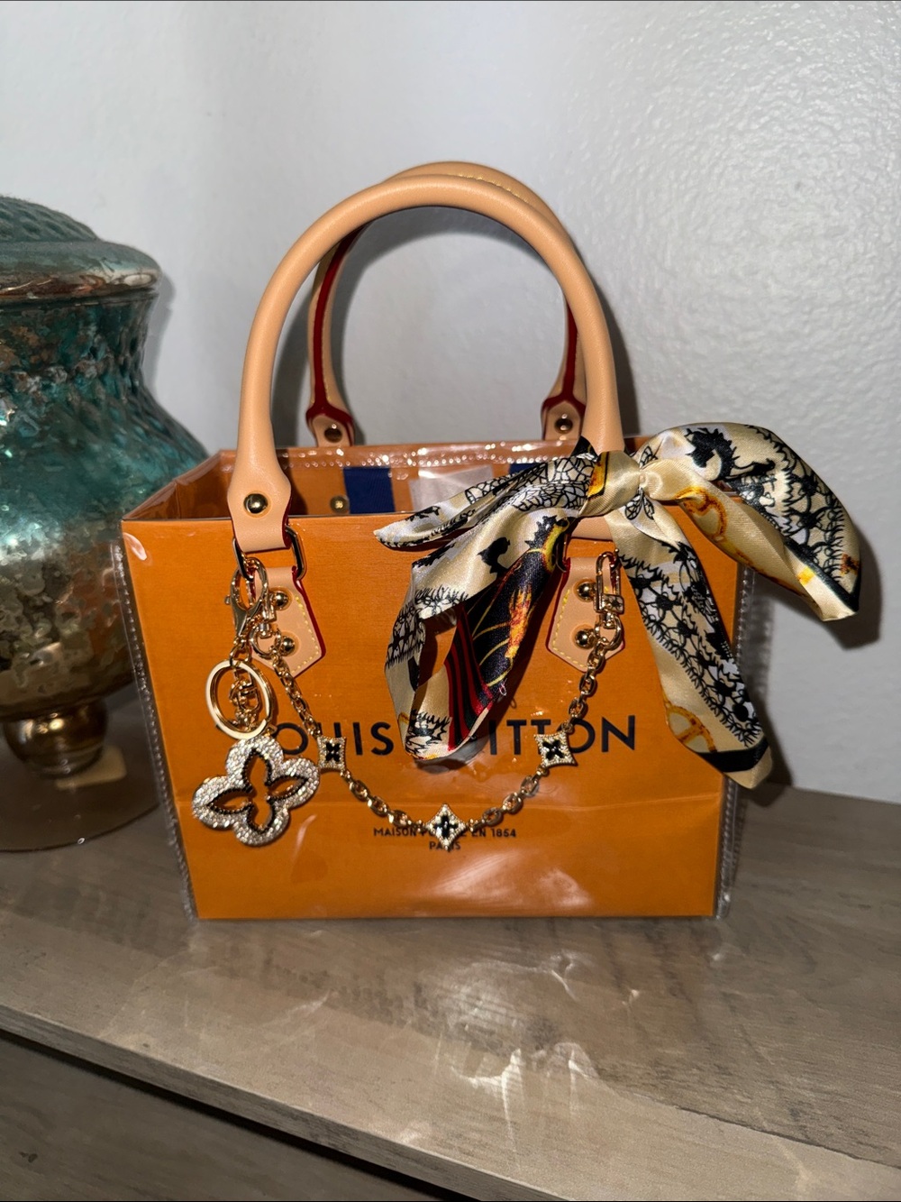 Louis Vuitton Shopping Tote Handbag